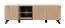 TV cabinet Nordkapp 06, color: Hickory Jackson / Black - Dimensions: 52 x 160 x 45 cm (H x W x D), with four compartments