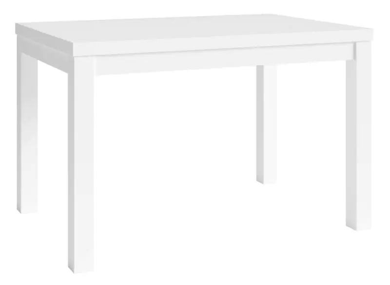 Dining table Varbas 02, Colour: White - Measurements: 120 x 80 cm (W x D)