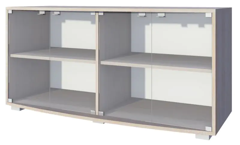 Rabaul 11 TV base cabinet, colour: Sonoma oak - Measurements: 47 x 155 x 43 cm (H x W x D)