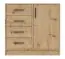 Narrow chest of drawers Hannut 32, color: Artisan oak - Dimensions: 84 x 90 x 40 cm (H x W x D)