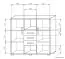Chest of drawers Kavieng 04, colour: oak / white - Measurements: 110 x 120 x 40 cm (H x W x D)