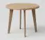 Coffee table solid Oak Natural Aurornis 78 (round) - Measurements: 60 x 60 x 50 cm (W x D x H)
