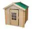 Playhouse Happy Park Green - 1.05 x 1.05 meters made from 13 mm block planks