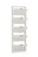 Shoe Cabinet Veliko 08 | White Finish | 5 Hinged Doors | Grey Handles | 191.5 x 58 x 18 cm | 5 Compartments