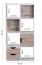 Versatile Shelf Unit White/Sonoma Oak | 120 x 60 x 29 cm | 2 Drawers & Door Compartment