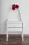 Nightstand Solid Pine Wood White Lacquered 003 | 2 Drawers | Modern Design | 52 x 40 x 33 cm