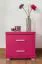 Bedside table "Easy Furniture" N2, Pink lacquered