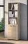 Shelf | Color: Lindberg Oak | 2 hinged doors | Soft-close feature | 5 compartments | Lockable doors | 60 x 34 x 203 cm | For the office and home office