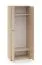 Closet | Color: Lindberg Oak | 2 hinged doors | 2 compartments | 79 x 51 x 203 cm | for the office and home office | lockable | soft-close feature | 1 clothes rod