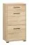 Shoe Cabinet Vacaville 09 | Sonoma Oak Light | 90 x 50 x 34 cm | 2 Doors, 1 Drawer, 4 Shelves