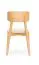 Dining Chair with Upholstered Seat | Oak & Beige Bouclé | Easy-Care & Pet-Friendly | 47 x 50 x 80 cm