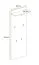 Wardrobe with Four Hooks Sviland 13 | Wellington Oak Finish | 160 x 60 x 28 cm | One Shelf