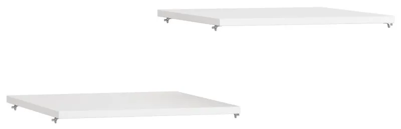 Shelf for single-door wardrobe, set of 2, Colour: White - 42 x 45 cm (W x D)