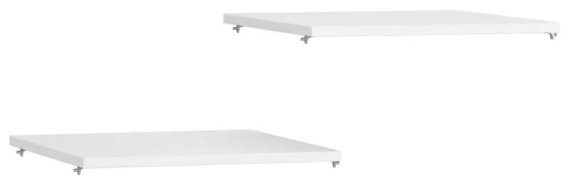 Shelf Set for Single-Door Wardrobe | Set of 2 | White | 42 x 45 cm | Extra Storage | Fits SG-VO-AR-16