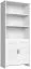 Shelf Badus 10, Colour: White - 201 x 89 x 44 cm (h x w x d)