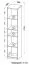 Children's Room Shelf Alard 11 | White | 171 x 35 x 36 cm | 5 Compartments | Modern Handleless Design