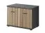 Ringerike 14 Shoe Cabinet with Seat Cushion, Color: Anthracite / Artisan Oak - Dimensions: 53 x 60 x 32 cm (H x W x D), with two compartments