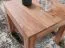 Square living room table made of solid acacia wood, color: acacia - Dimensions: 40 x 45 x 45 cm (H x W x D), handmade