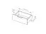 Modern Chest of Drawers Raoued 01 | Anthracite Finish | Gold Handles | 2 Drawers | 103 x 123 x 39.5 cm