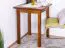 Solid Pine Wood Table Junco 233A | Rustic Oak Finish | Angular | 60 x 60 cm | Space-Saving Design
