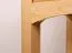 Bedside Table of Drawers Solid Pine Wood | Natural Turakos 95 | 56 x 40 x 35 cm | Space-Saving Nightstand