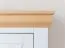 Chest of drawers Bresle 10, solid pine wood wood wood wood wood wood, Colour: White / Nature - Measurements: 92 x 132 x 41 cm (H x W x D)