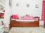 Children's Bed & Youth Bed Easy Premium Line K1/h/s | 2nd Pull-Out Bed | 2 Cover Panels | 90 x 200 cm | Solid Beech Wood Cherry