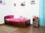 Children’s Bed / Youth Bed Easy Premium Line K1/2n | 2 Drawers & Cover Panels | 90 x 200 cm | Solid Beech Wood Dark Brown
