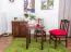 Solid Pine Table | Walnut Color 002 | Angular Design | 60 x 60 cm | Modern & Sturdy