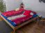 Futon Bed Solid Wood | Wooden Nature 04 | Oiled Beech Heartwood | 200 x 200 cm