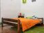 Youth Bed Solid Pine Walnut A11 | Slatted Frame Included | 160 x 200 cm | Modern Design & Stability