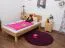 Futon Bed | Solid Wood | Oiled Beech Heartwood | 90 x 200 cm Mattress Base | Modern Minimalist Design