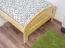 Children's bed / Youth bed 88, solid pine wood, clear finish, incl. slatted bed frame - 90 x 200 cm