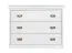Chest of drawers Jabron 10, solid pine wood wood wood wood wood wood, White lacquered - 83 x 107 x 42 cm (H x W x D)