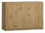 Vanimo 10 chest of drawers, colour: oak - Measurements: 80 x 115 x 42 cm (H x W x D)