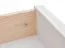 Bedside table Gyronde 13, solid pine wood wood wood wood wood wood, Colour: White / Oak - 53 x 60 x 45 cm (H x W x D)