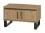 Bench with storage space / shoe cabinet Kanel 15, Colour: oak / anthracite - Measurements: 48 x 80 x 41 cm (H x W x D)