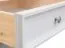Desk Gyronde 23, solid pine wood wood wood wood wood wood, White lacquered - 77 x 155 x 53 cm (H x W x D)