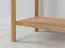 Console table | sideboard | solid wood | soft close system | 1 drawer | oiled oak | 1 shelf | color: oak | 83 x 33 x 80 cm | Seille 02 | milled handle