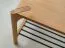 Shoe rack | solid wood | shoe bench | shelf with metal rungs | oiled oak | color: oak | 83 x 33 x 40 cm | Seille 06