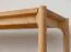 Shoe rack | solid wood | shoe bench | shelf with metal rungs | oiled oak | color: oak | 83 x 33 x 40 cm | Seille 06