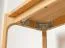 Shoe rack | solid wood | shoe bench | shelf with metal rungs | oiled oak | color: oak | 83 x 33 x 40 cm | Seille 06
