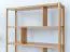 Shelf | solid wood | 6 compartments | oiled oak | color: oak | 93 x 28 x 100 cm | Seille 07