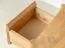 Bedside chest of drawers | small chest of drawers | sideboard | 33 x 33 x 60 cm | solid wood | 1 drawer | soft close system | oiled oak | 2 compartments | color: oak | Seille 15