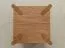 Side chest of drawers | narrow chest of drawers | 33 x 33 x 80 cm | solid wood | 1 drawer | soft close system | oiled oak | 2 compartments | color: oak | Seille 16