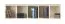 Suspended shelf Namur 12, Colour: Beige - Measurements: 30 x 125 x 30 cm (h x w x d)