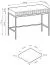 Worthing 21 Desk | Gold Accents | 78 x 104 x 50 cm | Laminated Wood & MDF | Modern Elegance