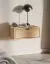 Wall-mounted nightstand | 1 full-extension drawer | Color: Mavelie Oak | Soft-close feature | 45 x 33 x 18 cm | Nightstand | for the bedroom