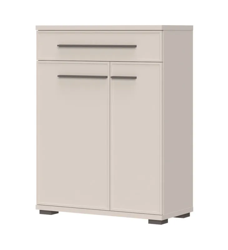 Shoe Cabinet with Drawer Neiafu 106 | Cashmere | 2 Doors | Soft-Close | Modern | Adjustable Feet | 101 x 76 x 36 cm