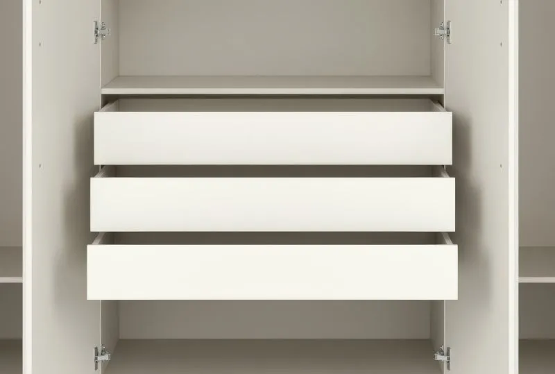 Drawers for closet Edegem 01 | 3 pieces | color: cashmere